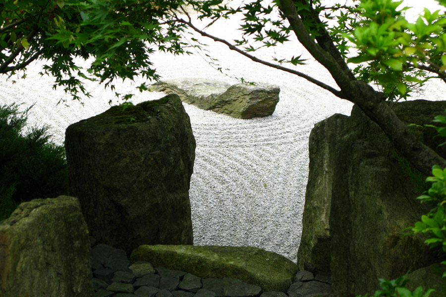 Stimmungsbild: Japanischer Zen-Garten, Berlin